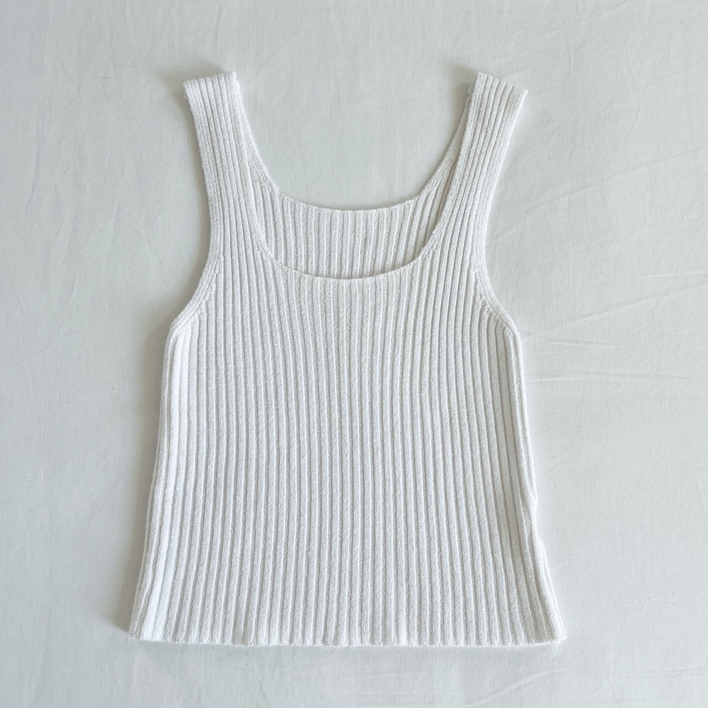 Brandy Melville Rina Tank Top | White | One Size | NWOT